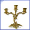 Каминный набор Ампир часы+два канделябра розовый - золото, арт.71080-31128